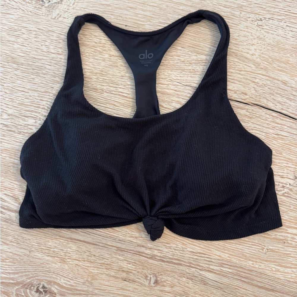 ALO Yoga Knot Bra (XS Black)